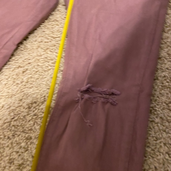 Womens' High Rise Skinny Rose Colored Jeans by Blue Asphalt Sz. L - Picture 15 of 16